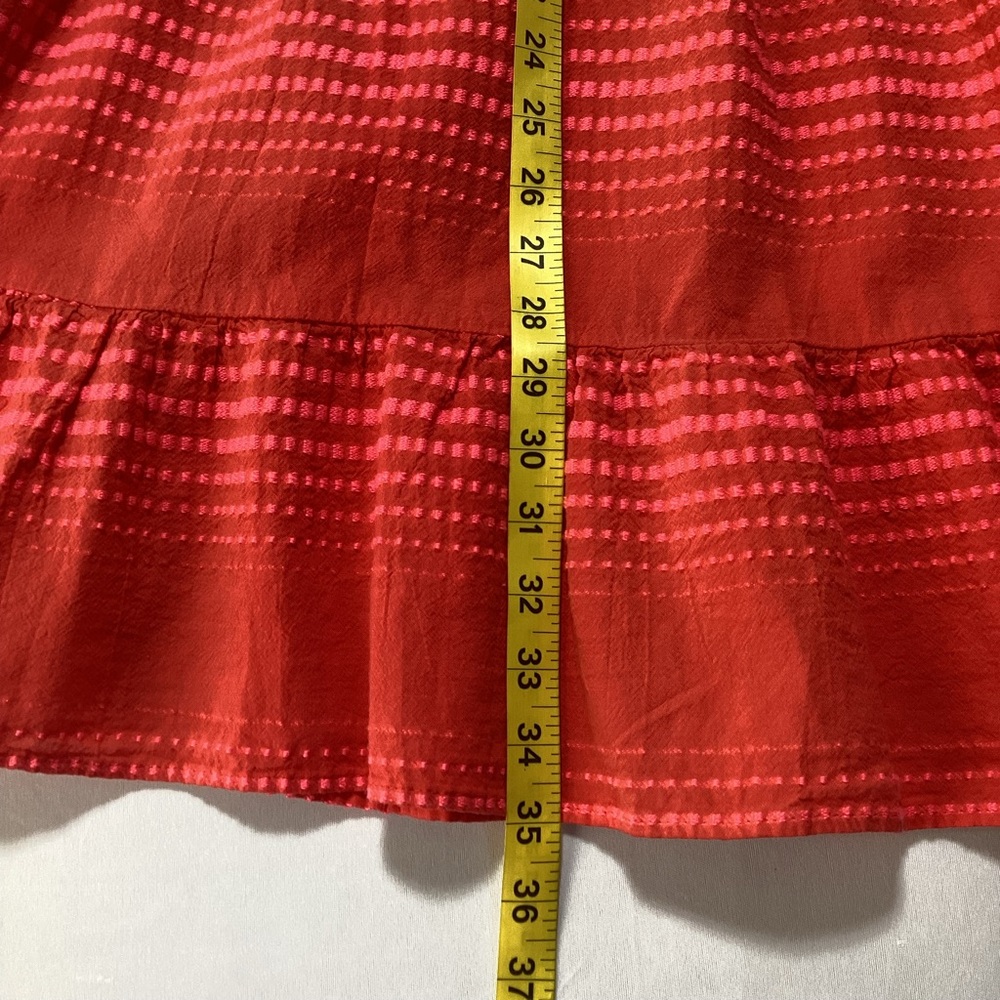 Woman’s Red Sleeveless Tiered Mini Dress - Picture 8 of 10